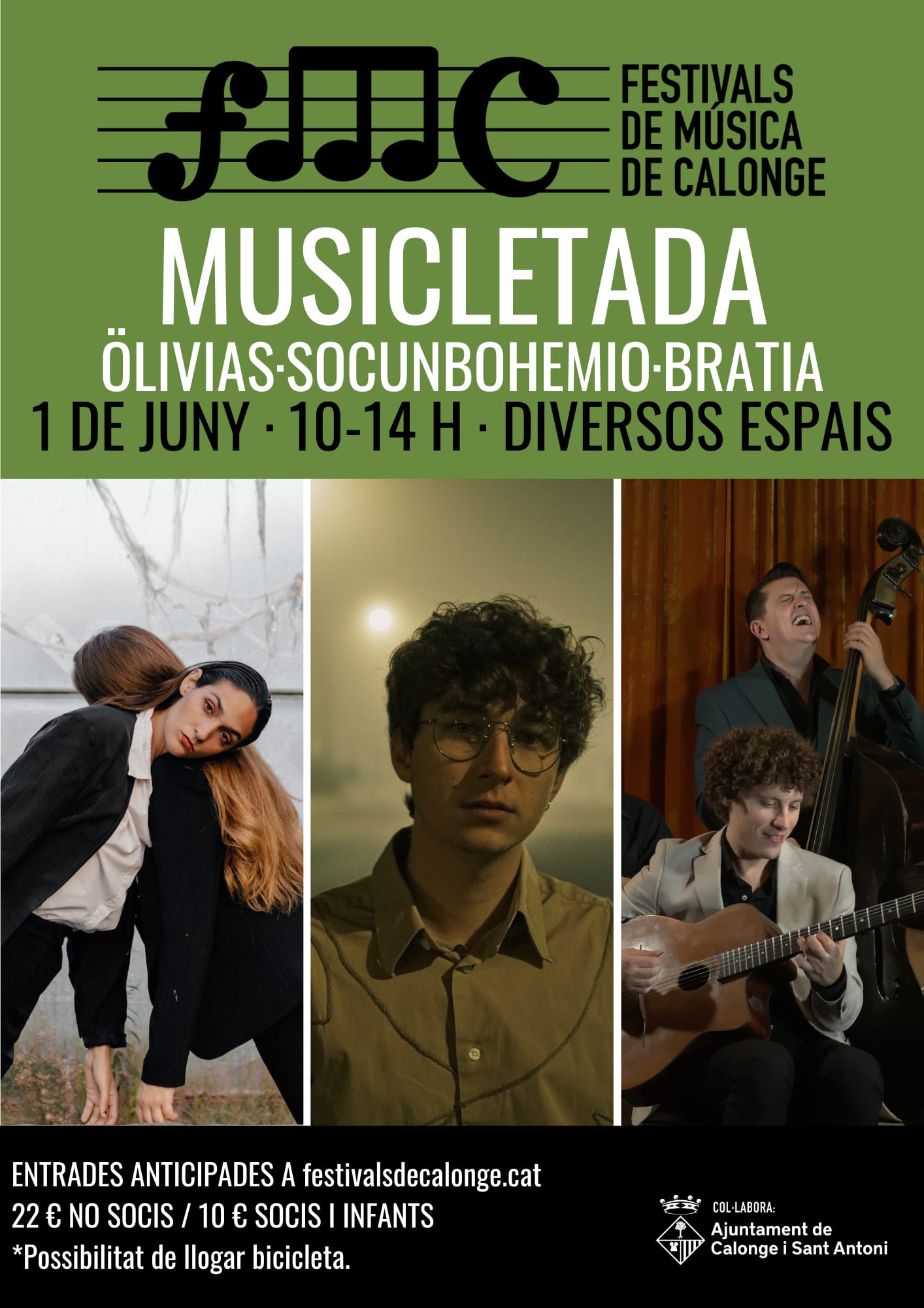Cartell Musicletada 2025 dels Festivals de música de Calonge